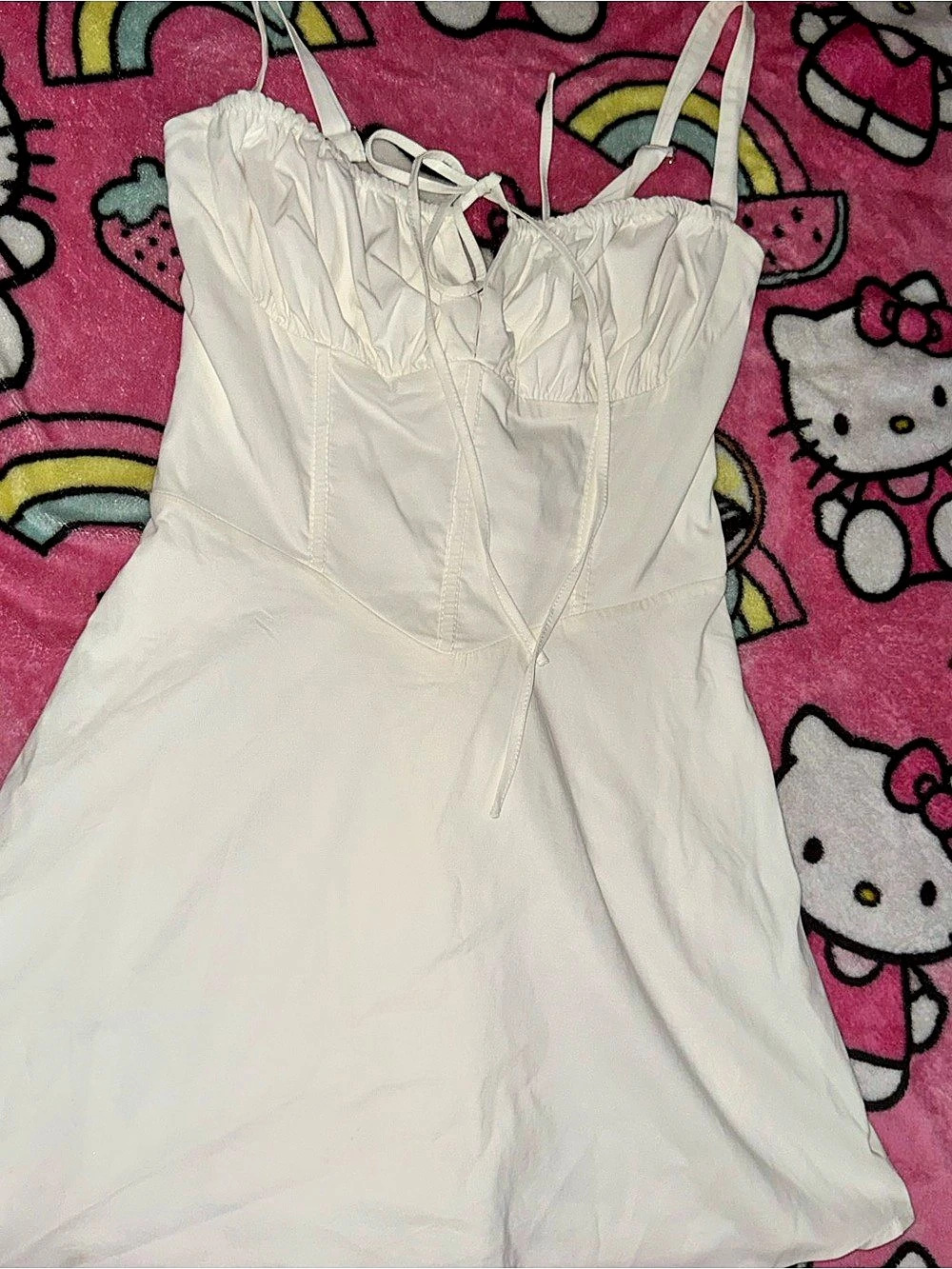 White Mini Dress Size Large